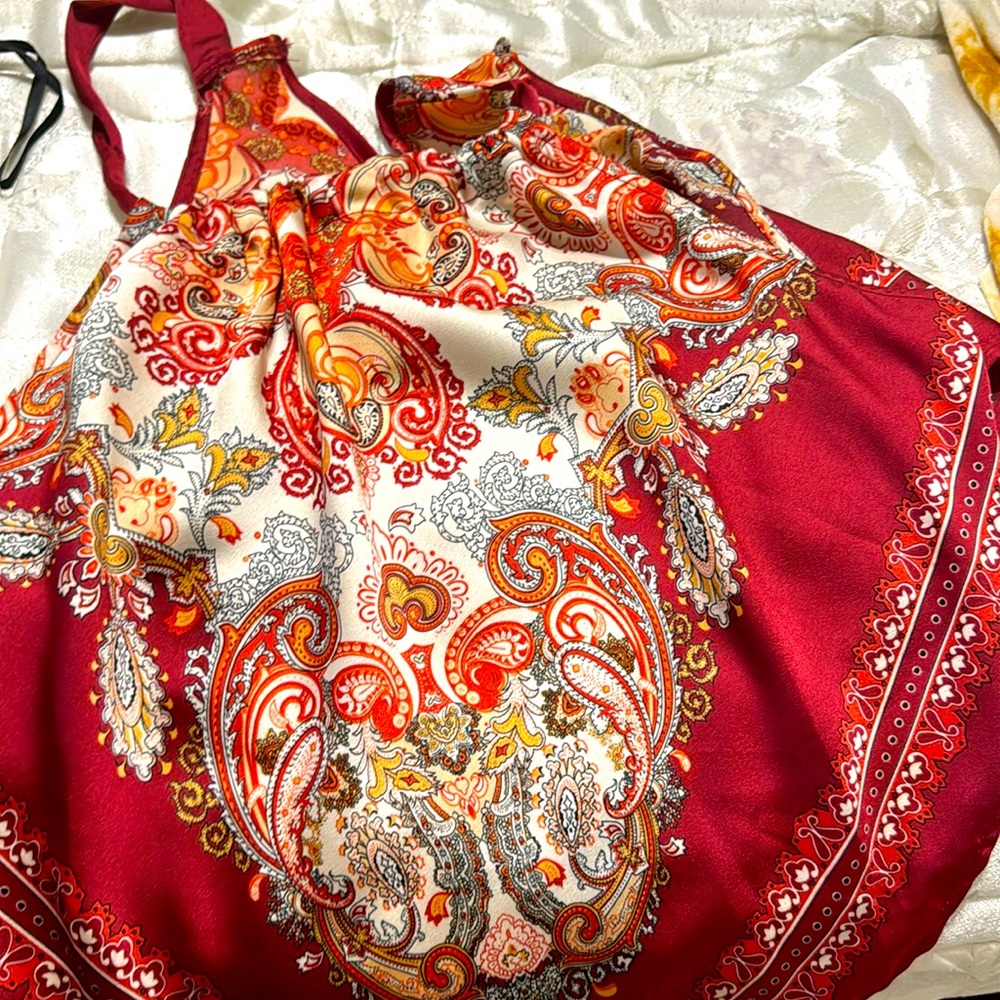 SHEIN S burgundy orange nice for a day outside